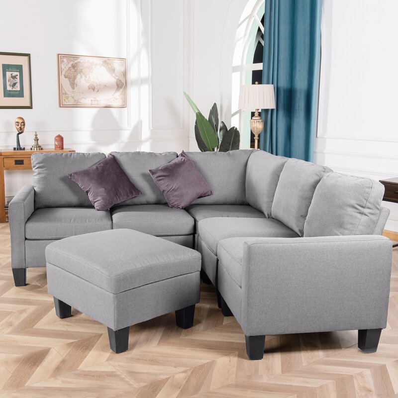 Ebern Designs Aillene 81'' Wide Reversible Modular Sofa